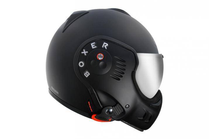 Roof Boxer V8 Black Helmet - Black