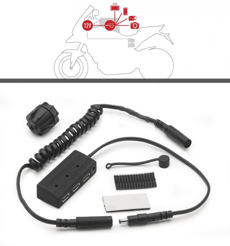 Givi Power Hub - Hub Kit For Tank Bags (Usb/Iso)