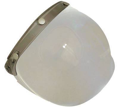 Scorpion 3 Stud Bubble Visor - Unisex - One Size - Adult - Clear