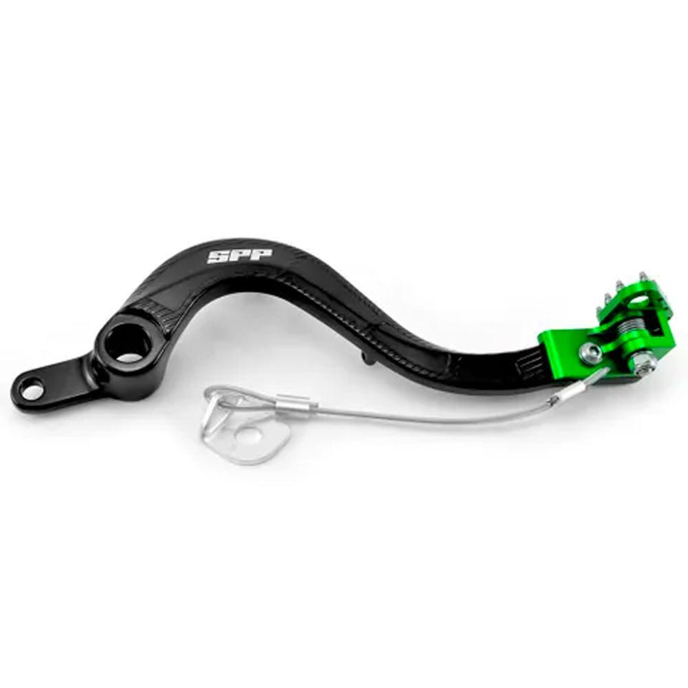 SPP Kawasaki KX250F Alloy Brake Pedal Green/Black