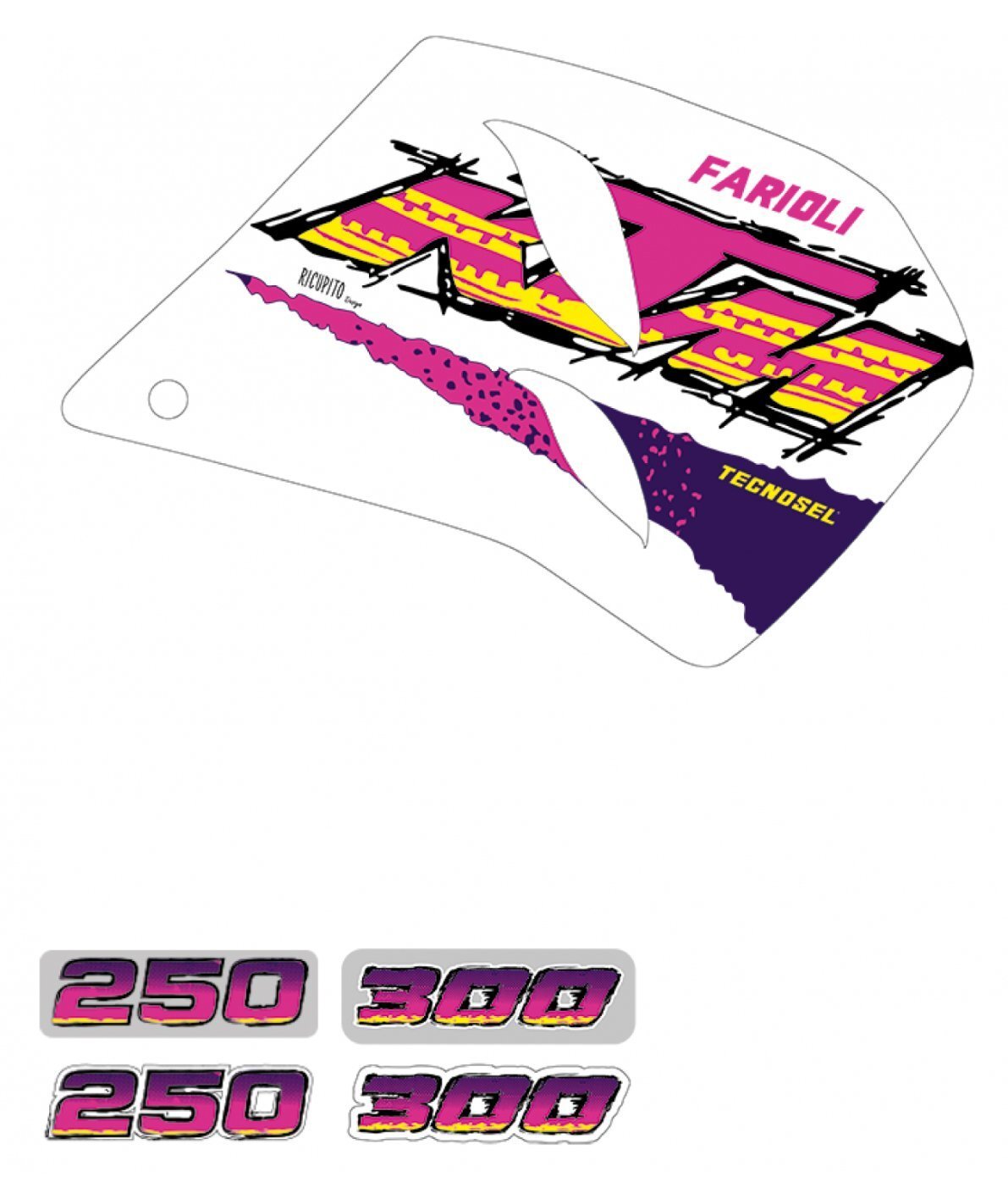 TECNOSEL DECALS REPLICA KTM TEAM ENDURO 1994