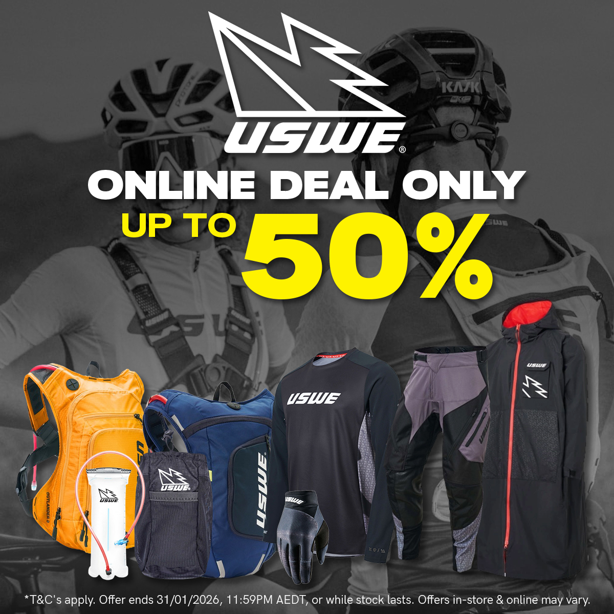 USWE Up To 50% Off Online Only
