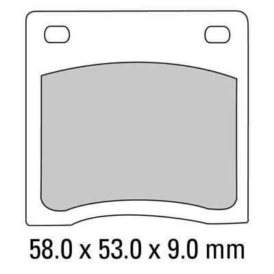 Ferodo Disc Pad Set - FDB151 P Platinum Non Sintered Compound