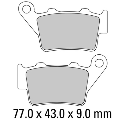 Ferodo Disc Pad Set - FDB2005 ST Sinter Grip Sintered Compound - Road