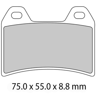 Ferodo Disc Pad Set - FDB2042 P Platinum Non Sintered Compound