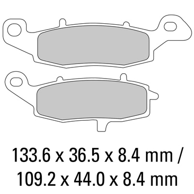 Ferodo Disc Pad Set - FDB2048 ST Sinter Grip Sintered Compound - Road