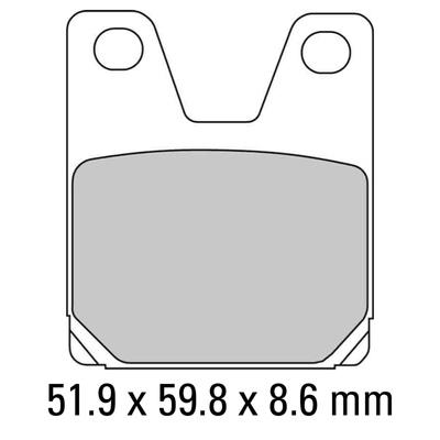 Ferodo Disc Pad Set - FDB2084 ST Sinter Grip Sintered Compound - Road