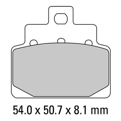 Ferodo Disc Pad Set - FDB2095 EF Eco Friction Non Sintered Compound