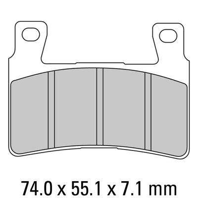 Ferodo Disc Pad Set - FDB2114 ST Sinter Grip Sintered Compound - Road