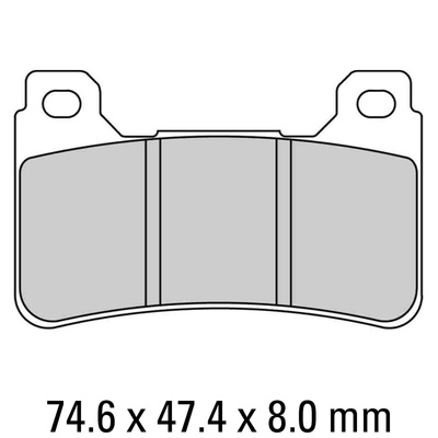 Ferodo Disc Pad Set - FDB2181 ST Sinter Grip Sintered Compound - Road