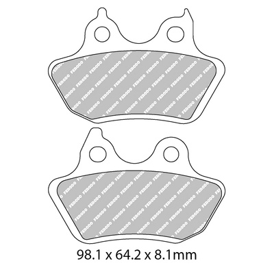 Ferodo Disc Pad Set - FDB2202 P Platinum Non Sintered Compound