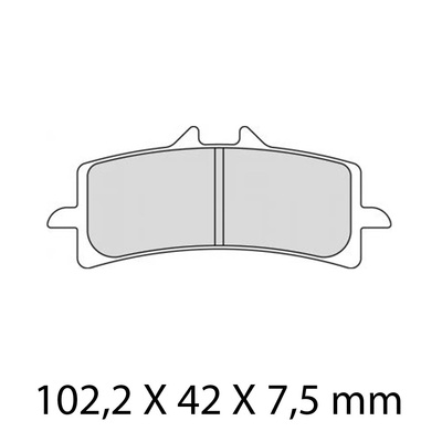 Ferodo Disc Pad Set - FDB2260 ST Sinter Grip Sintered Compound - Road