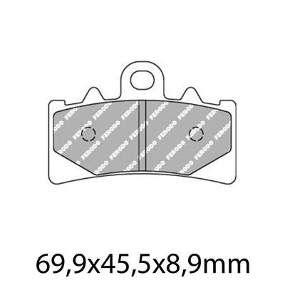 Ferodo Disc Pad Set - FDB2266 ST Sinter Grip Sintered Compound - Road