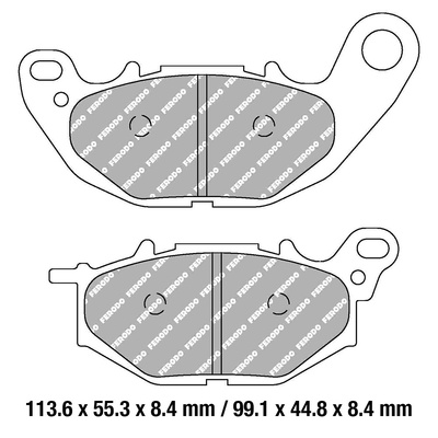 Ferodo Disc Pad Set - FDB2280 EF Eco Friction Non Sintered Compound