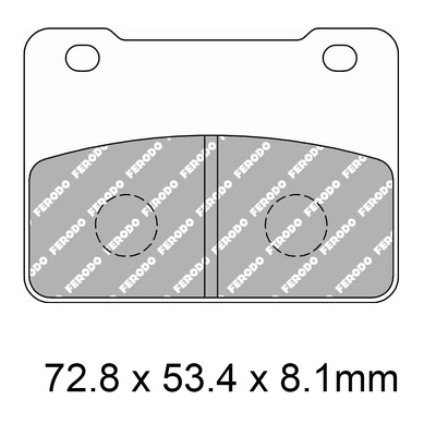Ferodo Disc Pad Set - FDB2291 EF Eco Friction Non Sintered Compound
