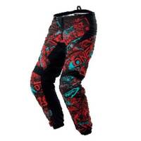 Oneal Element Attack Black Red Teal Pants