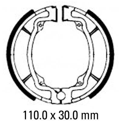 FERODO BRK SHOE SET FSB722