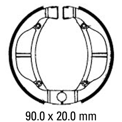 FERODO BRK SHOE SET FSB802