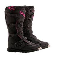 Oneal Youth Rider Boots - Black/Pink