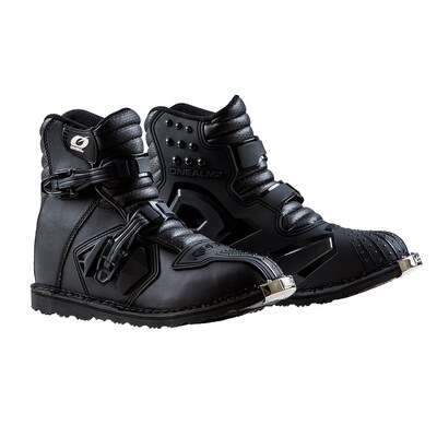 Oneal Rider Shorty ATV Boots - Black