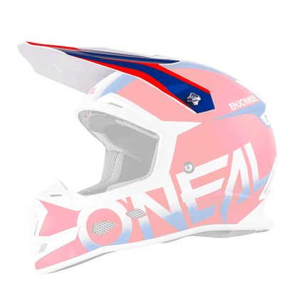 Oneal Replacement Peak for 2018 5 SRS Blocker MX Helmet - Red/Blue