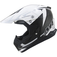 MT Synchrony Steel Helmet - Black/White/Grey - XS