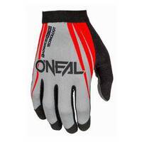 Oneal AMX Blocker Gloves - Grey/Red