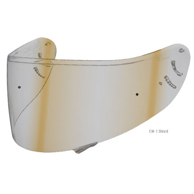 Shoei CW-1 Visor - Silver Iridium