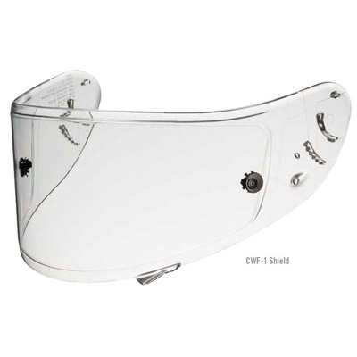 Shoei CWF-1 Visor (Flat Racing) - Clear