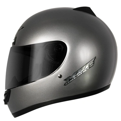 M2R M1 Solid Full Face Helmet - Silver