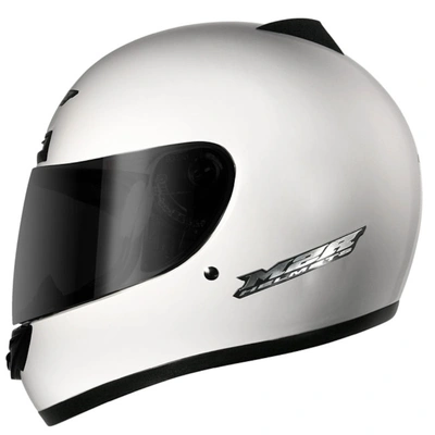 M2R M1 Solid Full Face Helmet - White