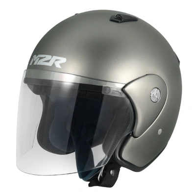 M2R 290 Solid Open Face Helmet - Titanium
