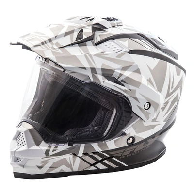 Fly Racing Trekker Nova Adventure Helmet - White/Grey