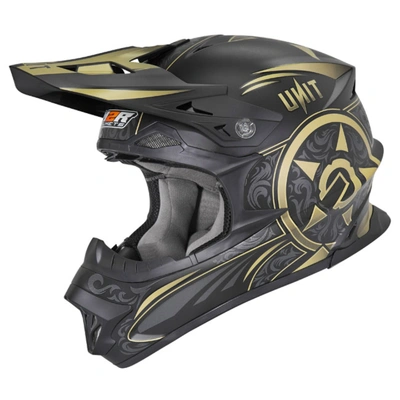 M2R Exo Unit Victorian MX Helmet (PC-9F) - Black/Gold