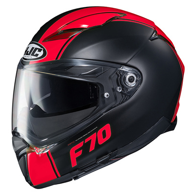 HJC F70 Mago MC-1SF Full Face Helmet - Black/Red