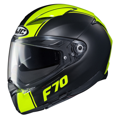 HJC F70 Mago MC-4HSF Full Face Helmet - Black/Yellow