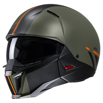 HJC i20 Batol MC-4SF Modular Helmet - Green/Black