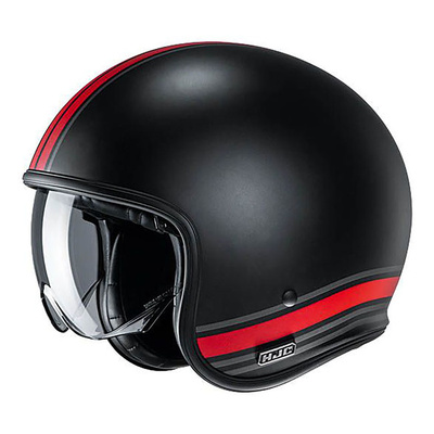 HJC V30 Senti MC-1SF Open Face Helmet - Black/Red