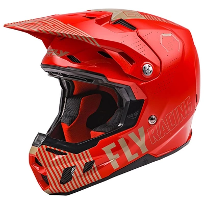 Fly Racing Formula CC Primary MX Helmet - Red/Khaki