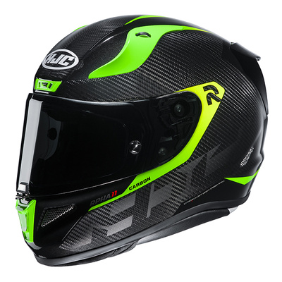 HJC RPHA 11 Carbon Bleer MC-4H Full Face Helmet - Black/Green