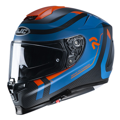 HJC RPHA 70 Carbon Reple MC-27SF Full Face Helmet - Black/Blue/Orange