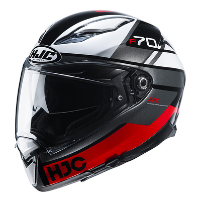 HJC F70 Tino MC-1 Full Face Helmet - Black/White/Red