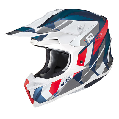 HJC i50 Vanish MC-21SF MX Helmet - White/Red