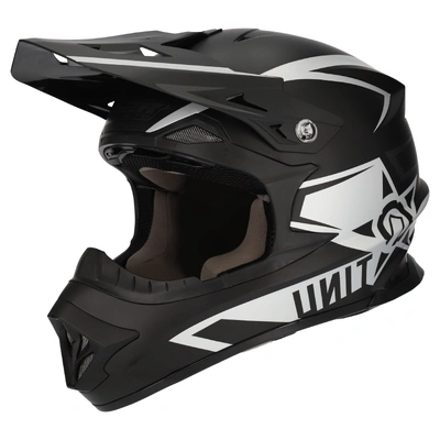 M2R Exo Unit Protech MX Helmet (PC-5F) - Matte Grey/Silver