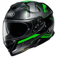 Shoei GT-Air II Aperture TC-4 Black Silver Green Helmet