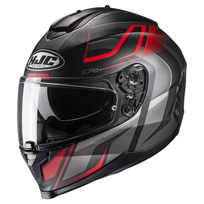 HJC C70 Lantic MC-1SF Full Face Helmet - Black/Red