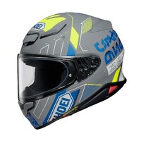 Shoei NXR2 Accolade TC-10 Helmet - Grey/Yellow/Blue