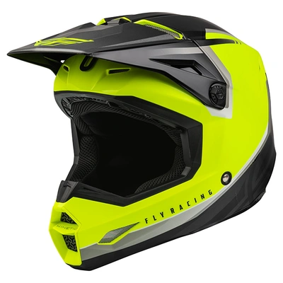 Fly Racing Kinetic Vision MX Helmet - Hi-Vis/Black