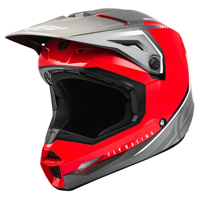 Fly Racing Kinetic MX Vision Helmet - Red/Grey