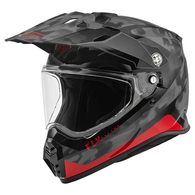 Fly Racing Trekker Pulse Adventure Helmet - Black/Red